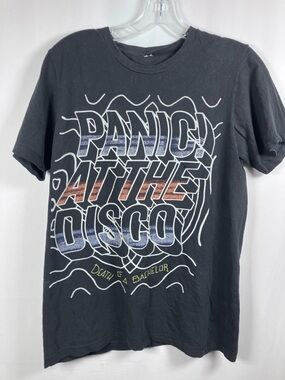 Panic! At The Disco Black Graphic Short Sleeve Tee
